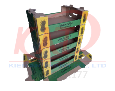 Khây giấy carton 5 lớp in flexo đựng khóm 